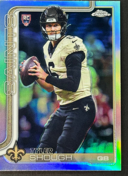 2025 Topps Chrome Football NFL Tyler Shough Refractor #398  RC