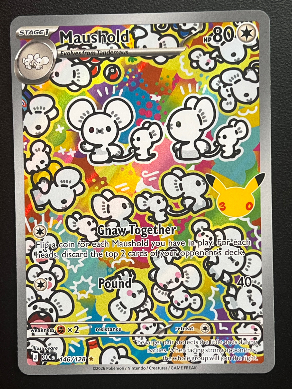 Maushold - 146/128 - ME: 30th Celebration (30C) Pokemon