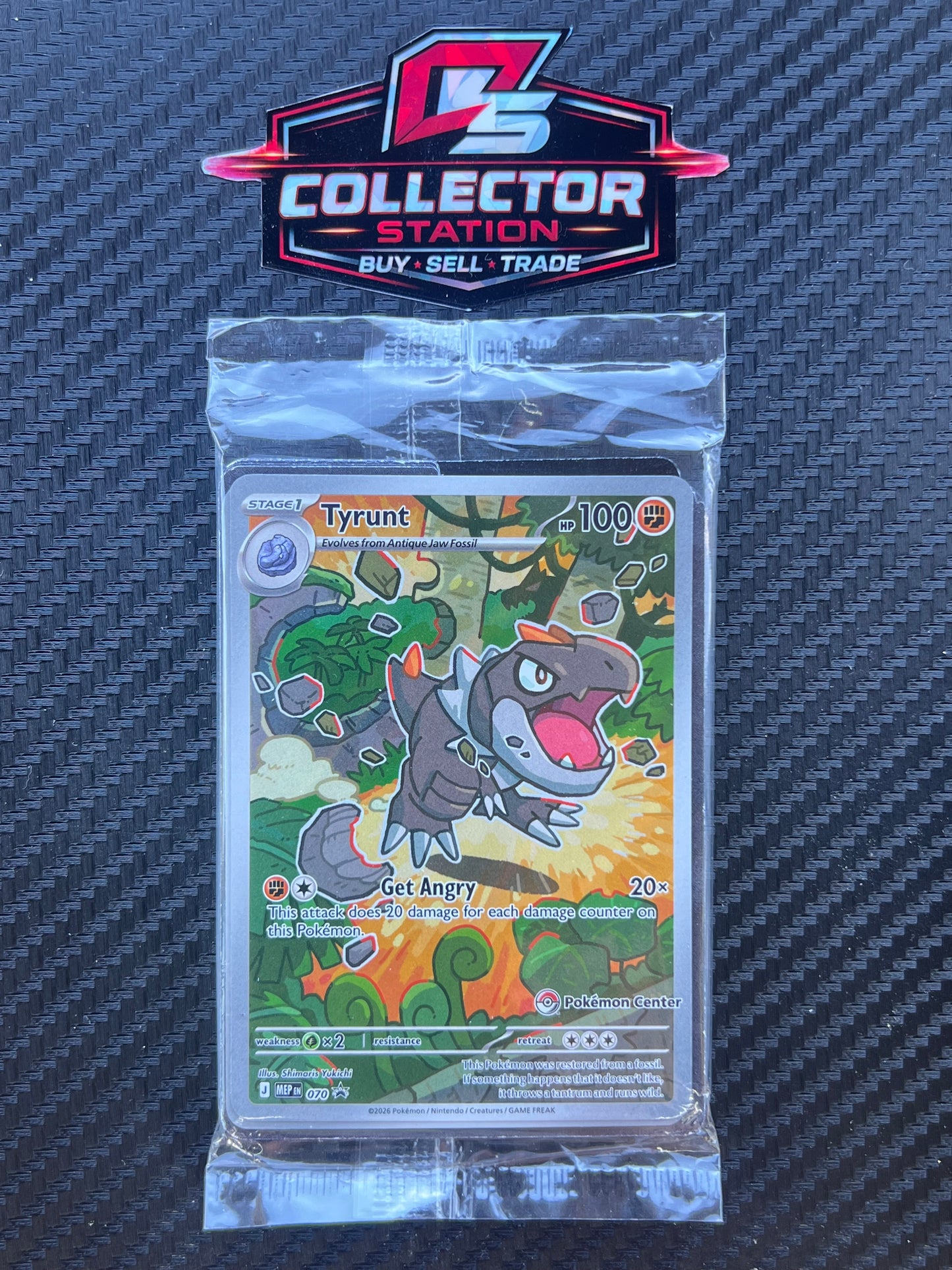 Tyrunt - 070 (Pokemon Center Exclusive) - ME: Mega Evolution Promo (MEP) Sealed (Non-Stamped Promo Included)