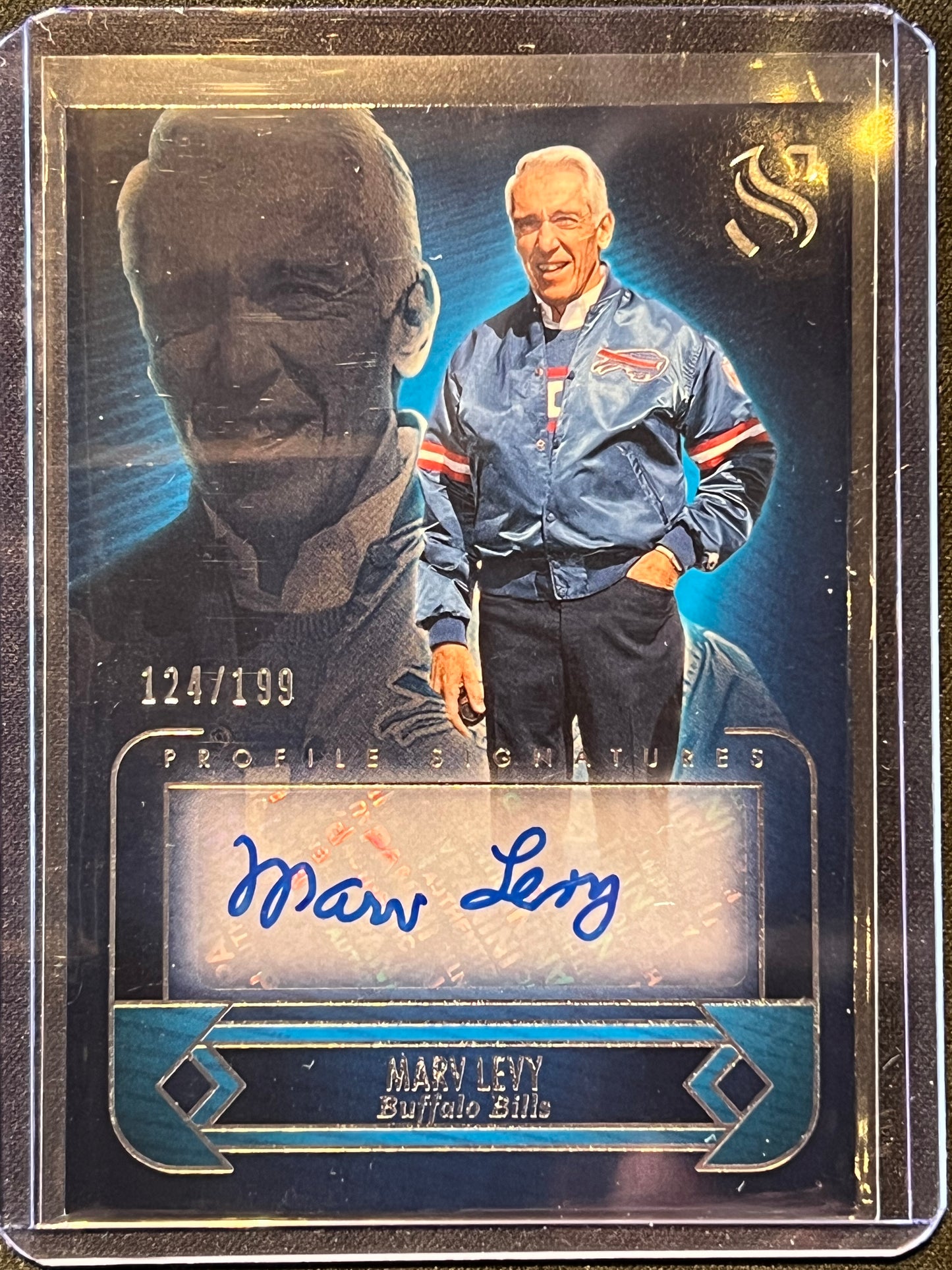 2025 Panini Silhouette Marv Levy Profile Signatures /199 Buffalo Bills