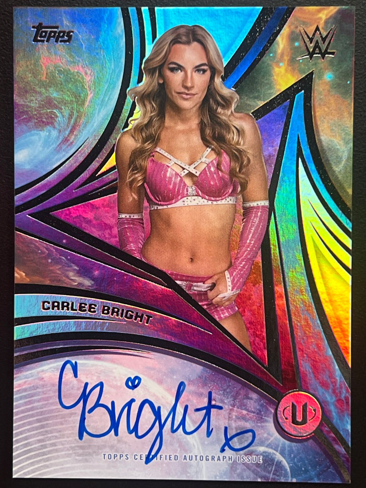 2026 Topps Universe WWE Carlee Bright AUTO On-Card #UA-CB