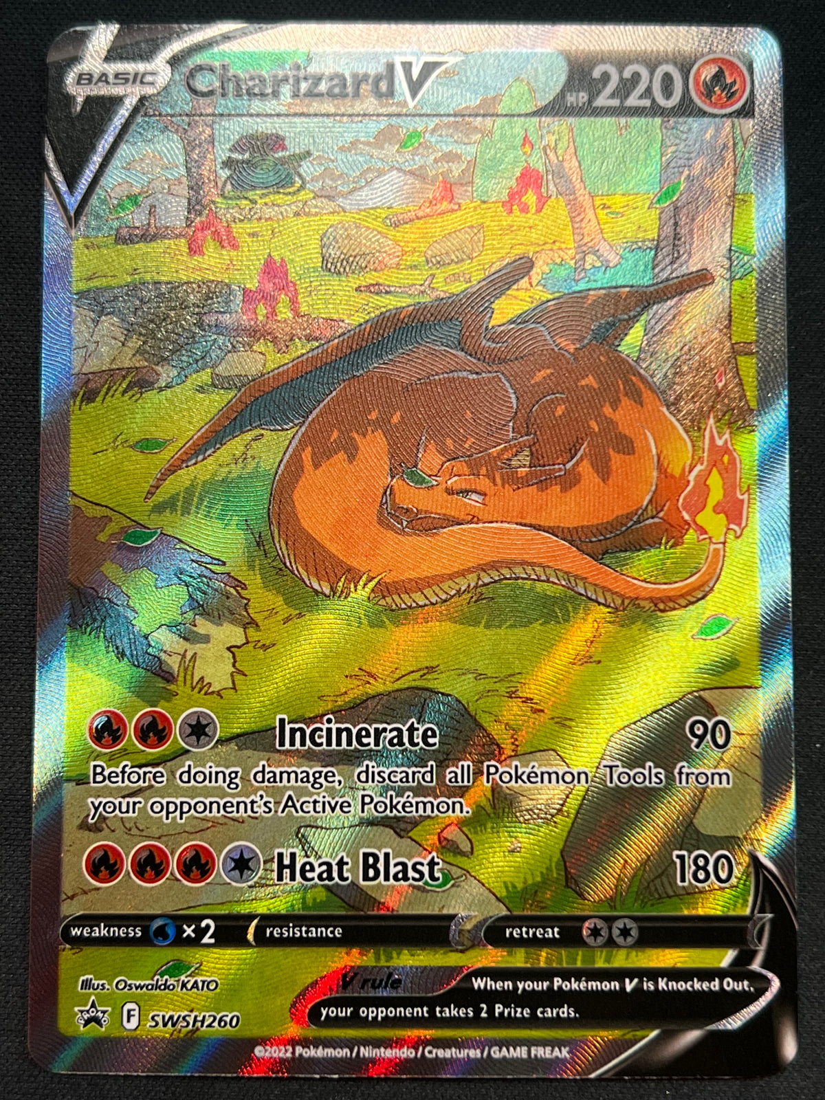 Charizard V - SWSH260 - SWSH: Sword & Shield Promo Cards (SWSD) Pokemon