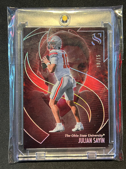 2025 Silhouette Julian Sayin 10/15 Number Match Ohio State #81