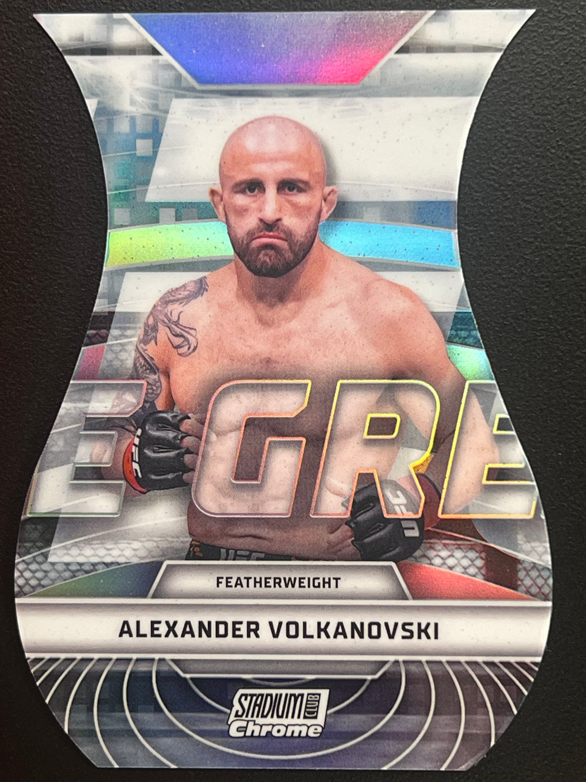 2026 Topps Stadium Club Alexander Volkanovski Triumvirates Nicknames Die-Cut #TVN-32