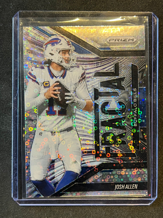 2025 Panini Prizm #14 Josh Allen Fractal No Huddle Disco
