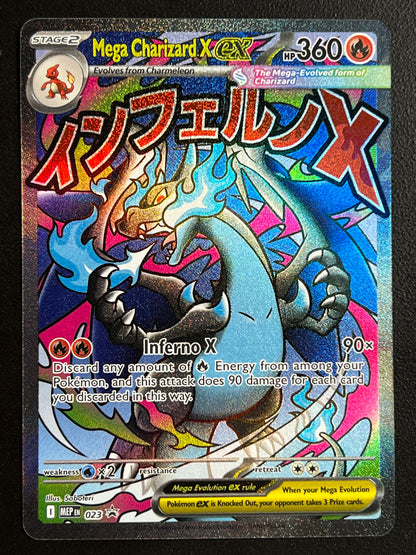 Mega Charizard X ex - 023 - ME: Mega Evolution Promo (MEP) NM Pokemon