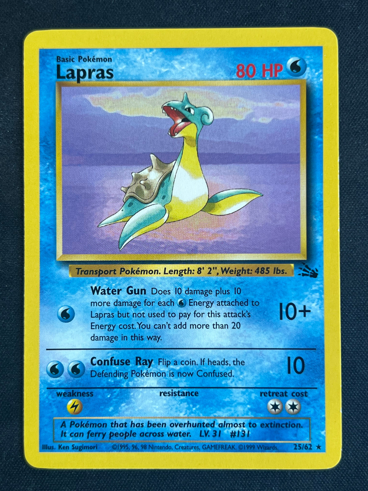 Lapras (25) - Fossil (FO) NM Pokemon