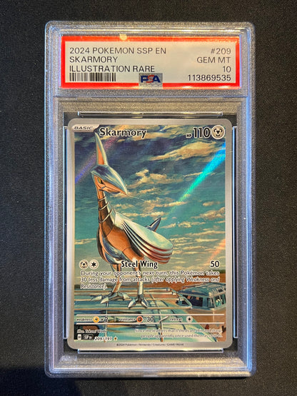 Skarmory - 209/191 - SV08: Surging Sparks (SSP) PSA 10
