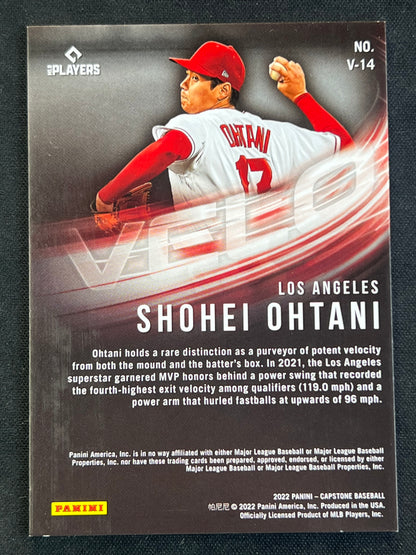 2022 Panini Capstone Shohei Ohtani Velo #V-14 Los Angeles Angels