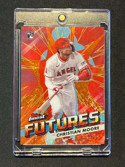 2026 Topps Finest "Futures" Christian Moore Orange Mini Diamonds 11/25 RC #FF-13