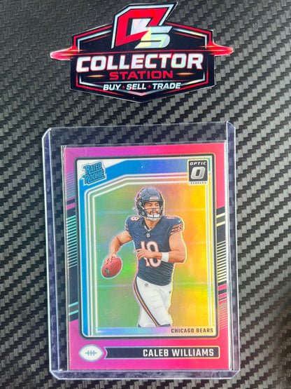 2024 Panini Donruss Optic - Rated Rookie Caleb Williams #201 Pink Prizm (RC)