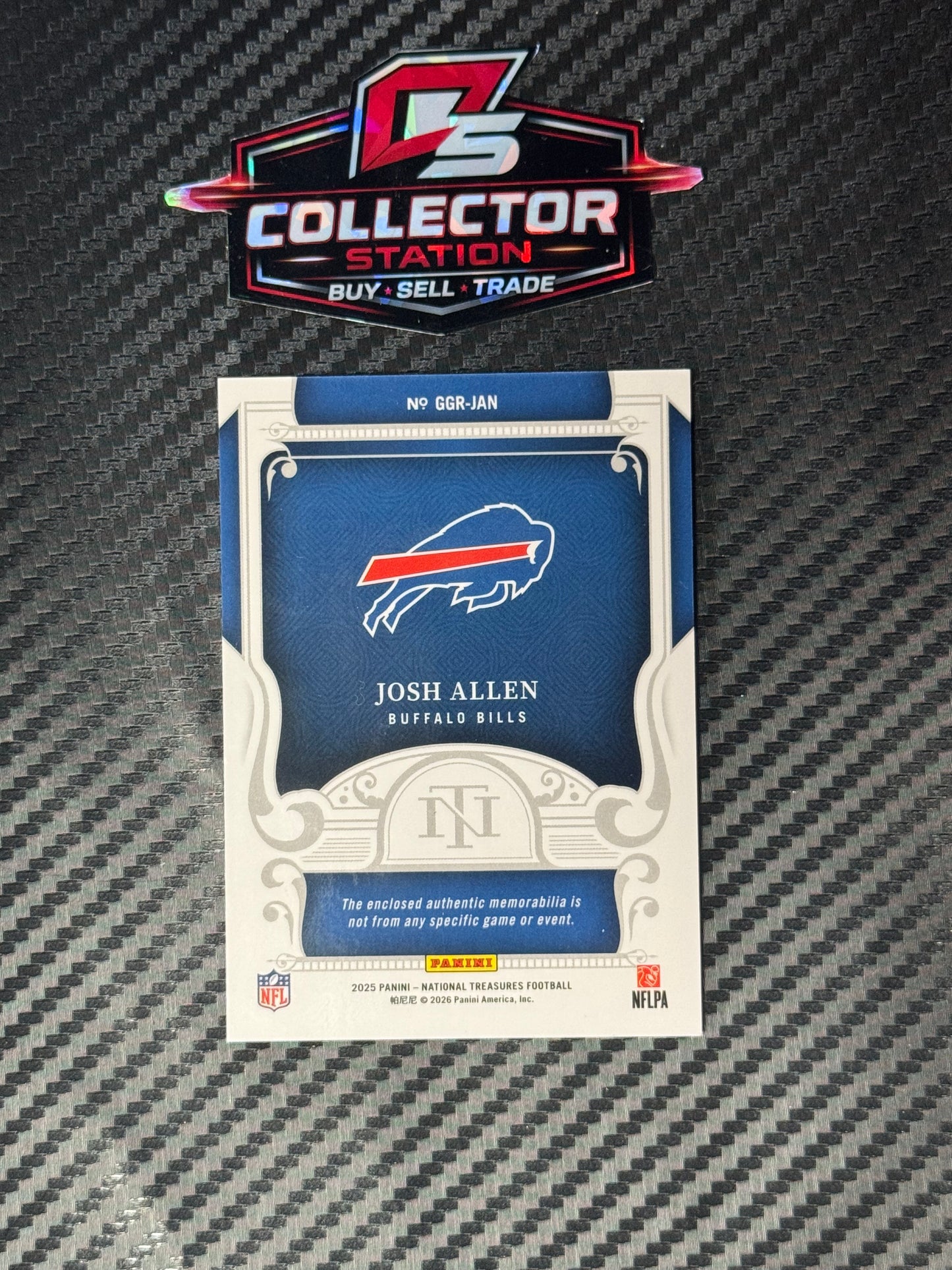 2025 Panini National Treasures Josh Allen NFL Game Gear /99 #7