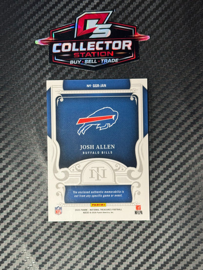 2025 Panini National Treasures Josh Allen NFL Game Gear /99 #7