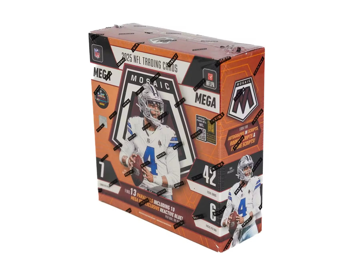 2025 Panini Mosaic Football Mega Box (Reactive Blue Parallels)