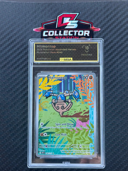 Hitmontop - 240/217 - ME: Ascended Heroes (ASC) MBA 10 Pristine Black Label
