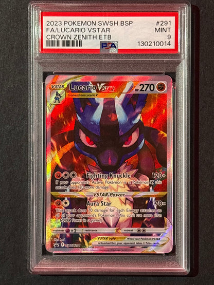 Lucario VSTAR - SWSH291 - SWSH: Sword & Shield Promo Cards (SWSD) PSA 9