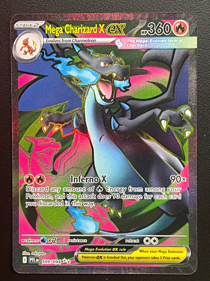 Mega Charizard X ex - 109/094 - ME02: Phantasmal Flames (PFL) Pokemon