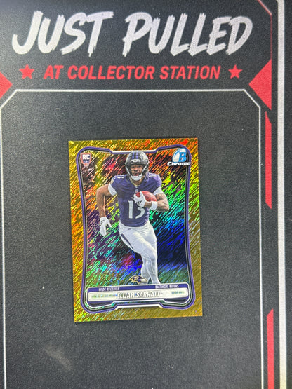 2026 Bowman Football Elijah Sarratt Gold Shimmer /50