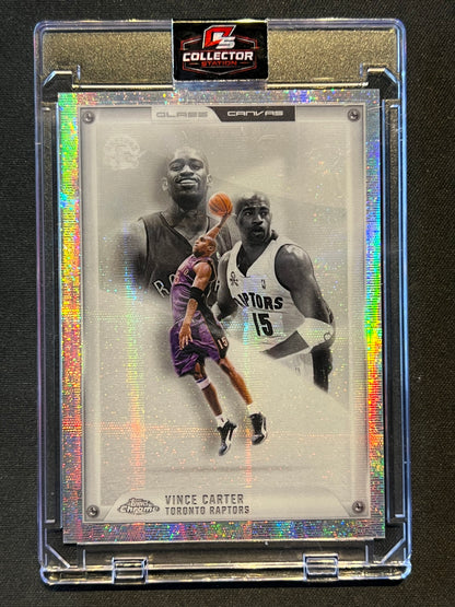 2025-26 Topps Chrome Update Vince Carter #GC-19 Glass Canvas SSP Toronto Raptors