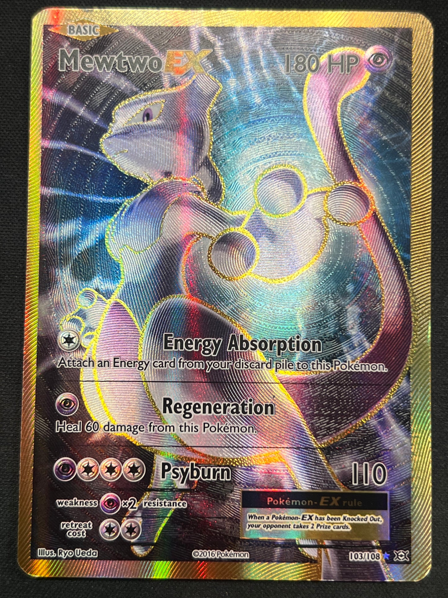 Mewtwo EX (Full Art) - XY - Evolutions (EVO) LP Pokemon