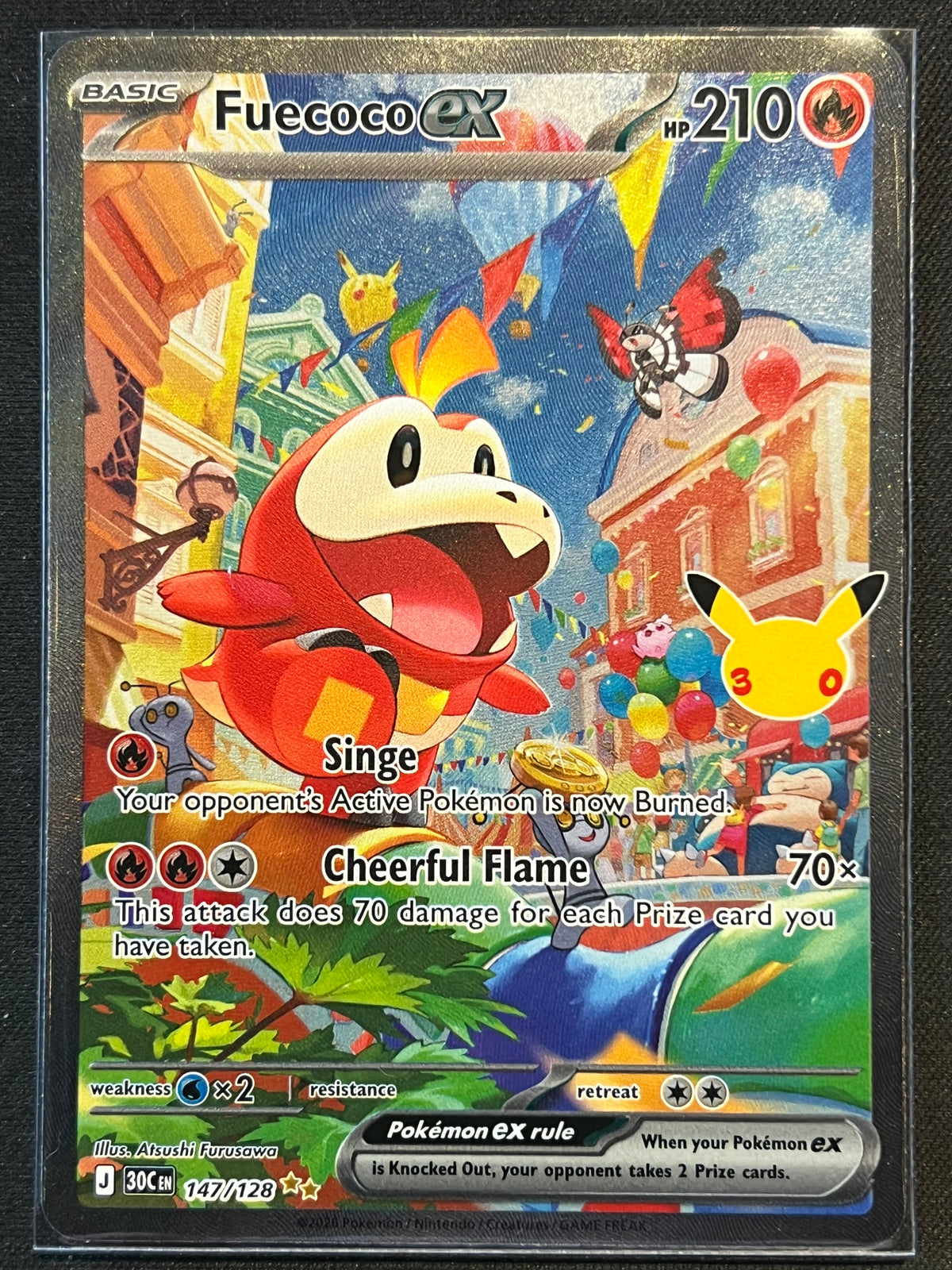 Fuecoco ex - 147/128 - ME: 30th Celebration (30C) NM Pokemon