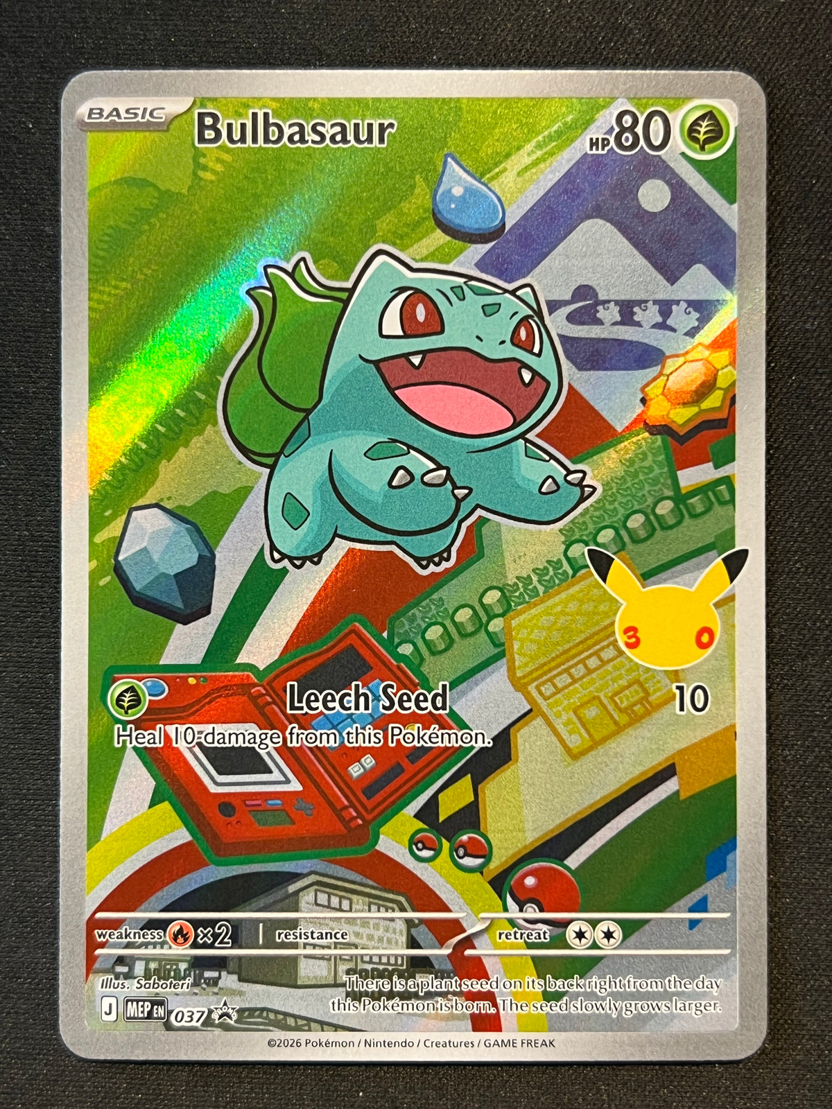 Bulbasaur - 037 - ME: Mega Evolution Promo (MEP) NM Pokemon