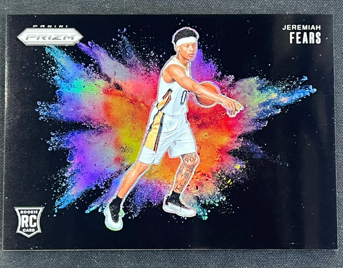 2025-26 Panini Prizm Jeremiah Fears Black Color Blast SSP RC Pelicans Rookie