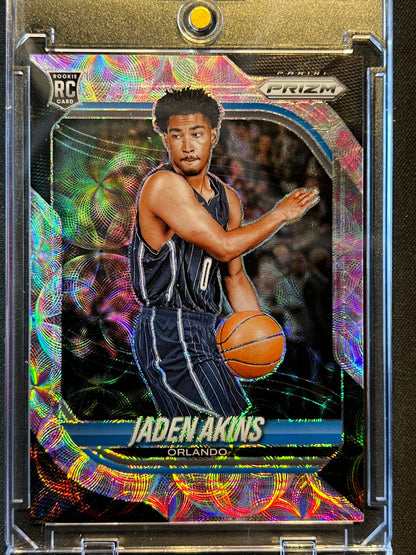 2025-26 Panini Prizm Jaden Akins Cherry Blossom Scope Prizm /20 #57 (RC)