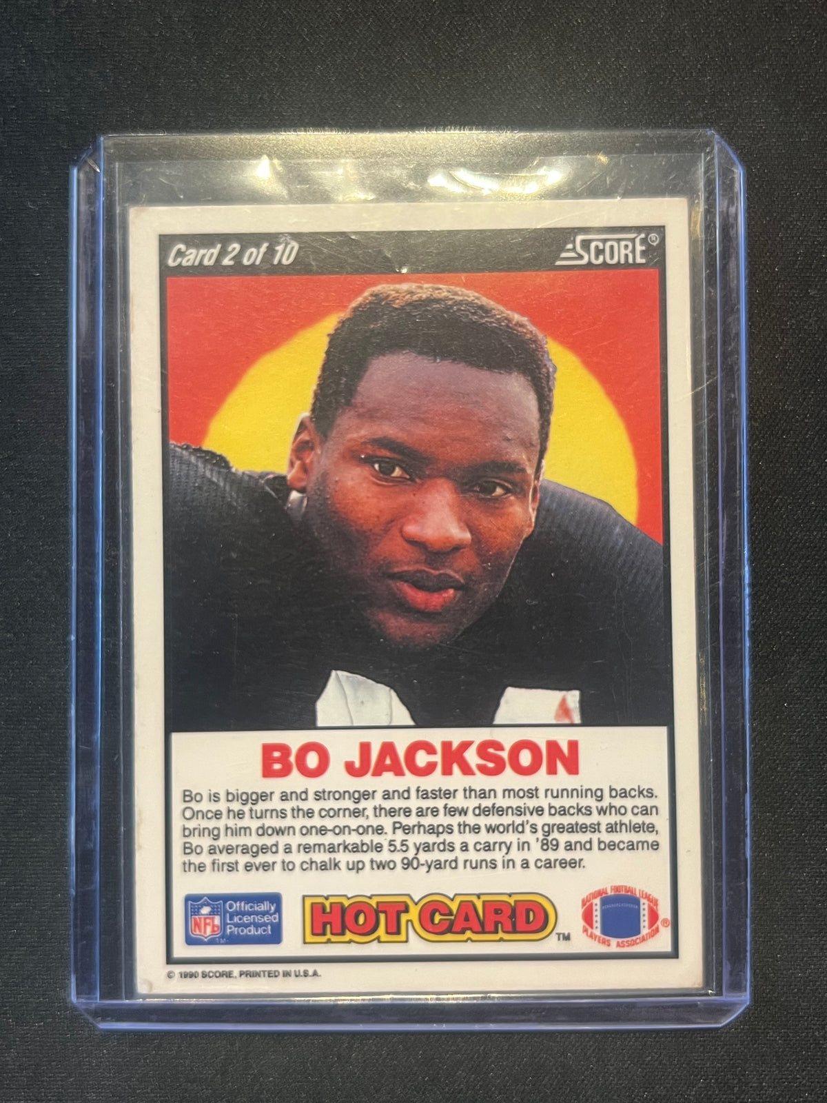 1990 Score - Hot Card Bo Jackson #2