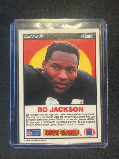 1990 Score - Hot Card Bo Jackson #2