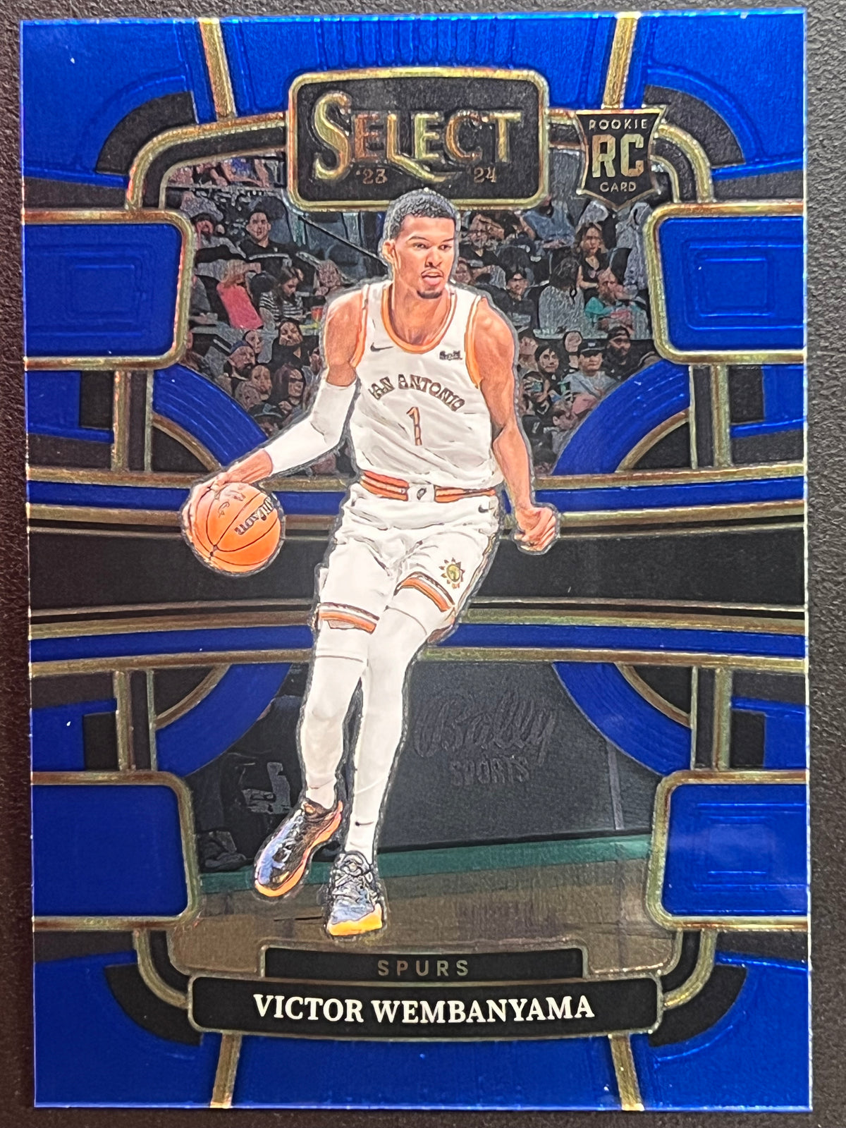2023-24 Panini Select Concourse Victor Wembanyama #87 Blue Prizm Rookie