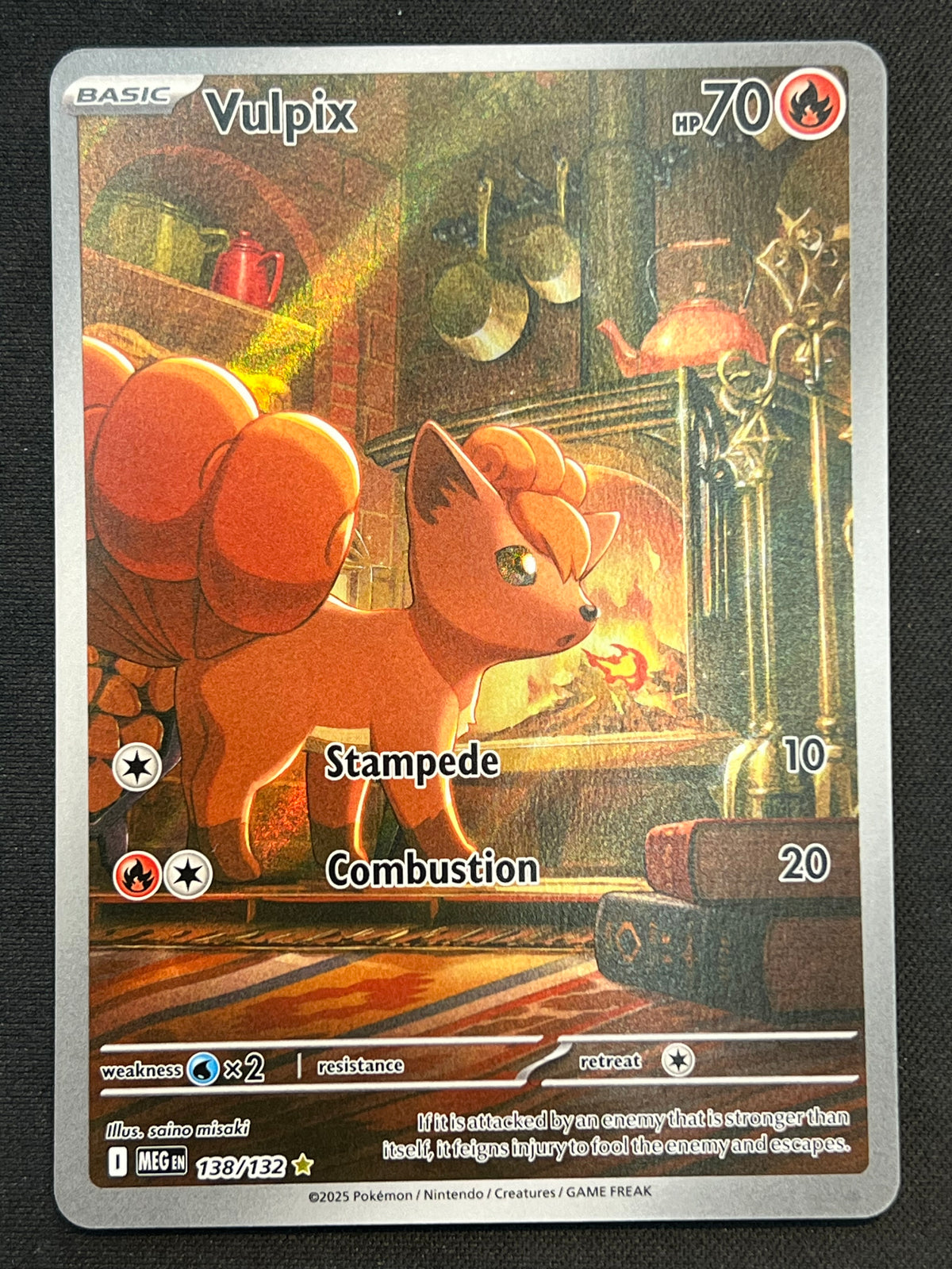 Vulpix - 138/132 - ME01: Mega Evolution (MEG) NM Pokemon