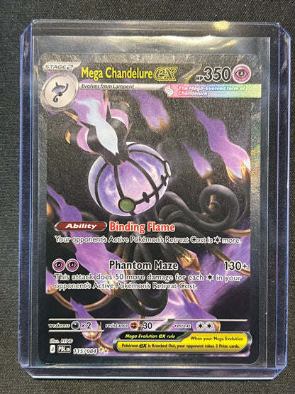 Mega Chandelure ex - 115/084 - ME05: Pitch Black (PBL) Pokemon