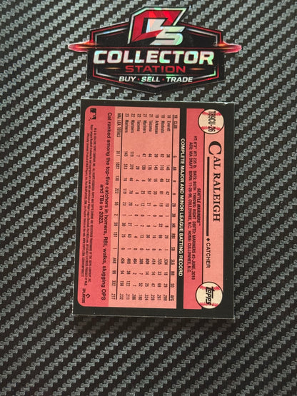 2024 Topps Chrome Cal Raleigh 35th Anniversary Mojo Refractor Green /99 #T89CU-26