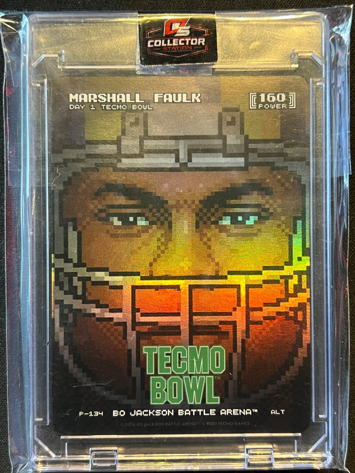 2026 Bo Jackson Battle Arena Tecmo Bowl Marshall Faulk P-170 Day 1 Exclusive SP