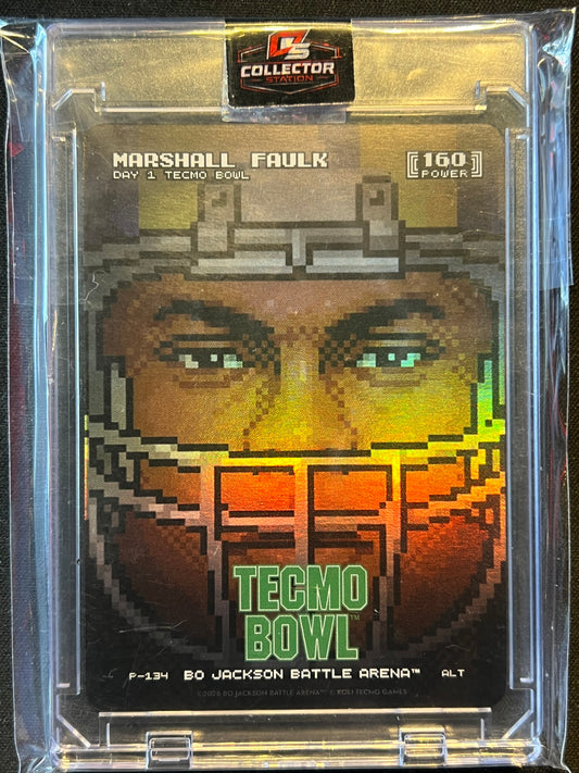 2026 Bo Jackson Battle Arena Tecmo Bowl Marshall Faulk P-170 Day 1 Exclusive SP