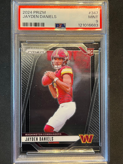 2024 Panini Prizm - Rookies Jayden Daniels #347 (RC) PSA 9