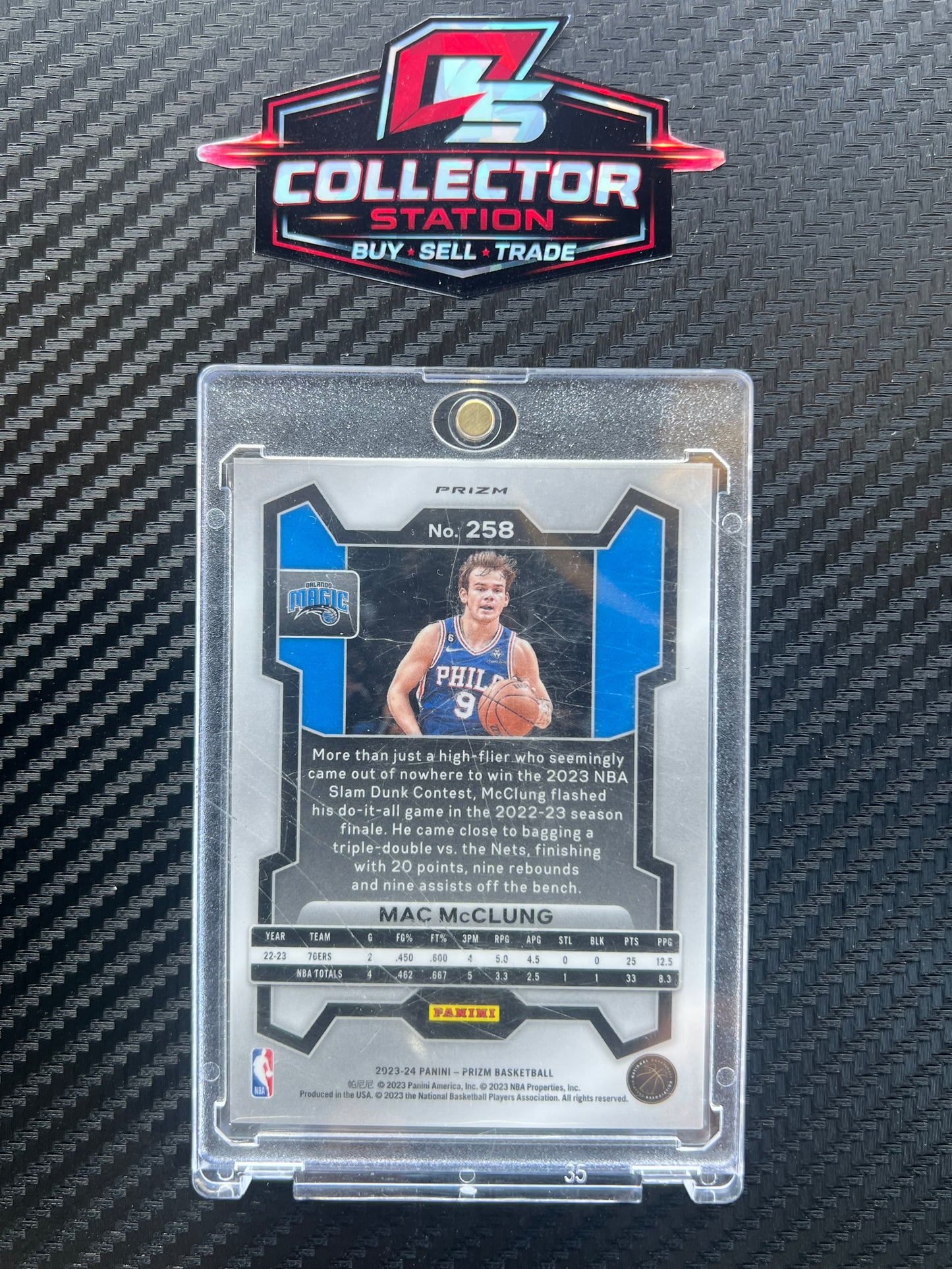 2023-24 Panini Prizm Mac Mcclung Glitter Prizm  #258