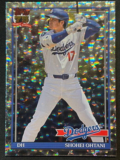 2026 Topps Series 2 Shohei Ohtani Crackle Foil #91B2-1 Dodgers