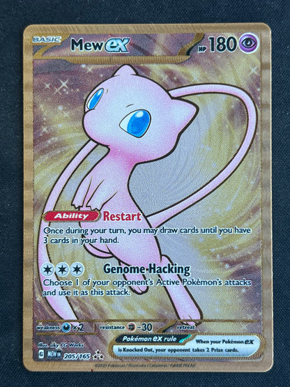 Mew ex - 205/165 (151 Metal Card) - SV: Scarlet & Violet 151 (MEW) NM Pokemon
