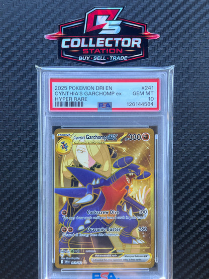 Cynthia's Garchomp ex - 241/182 - SV10: Destined Rivals (DRI) PSA 10