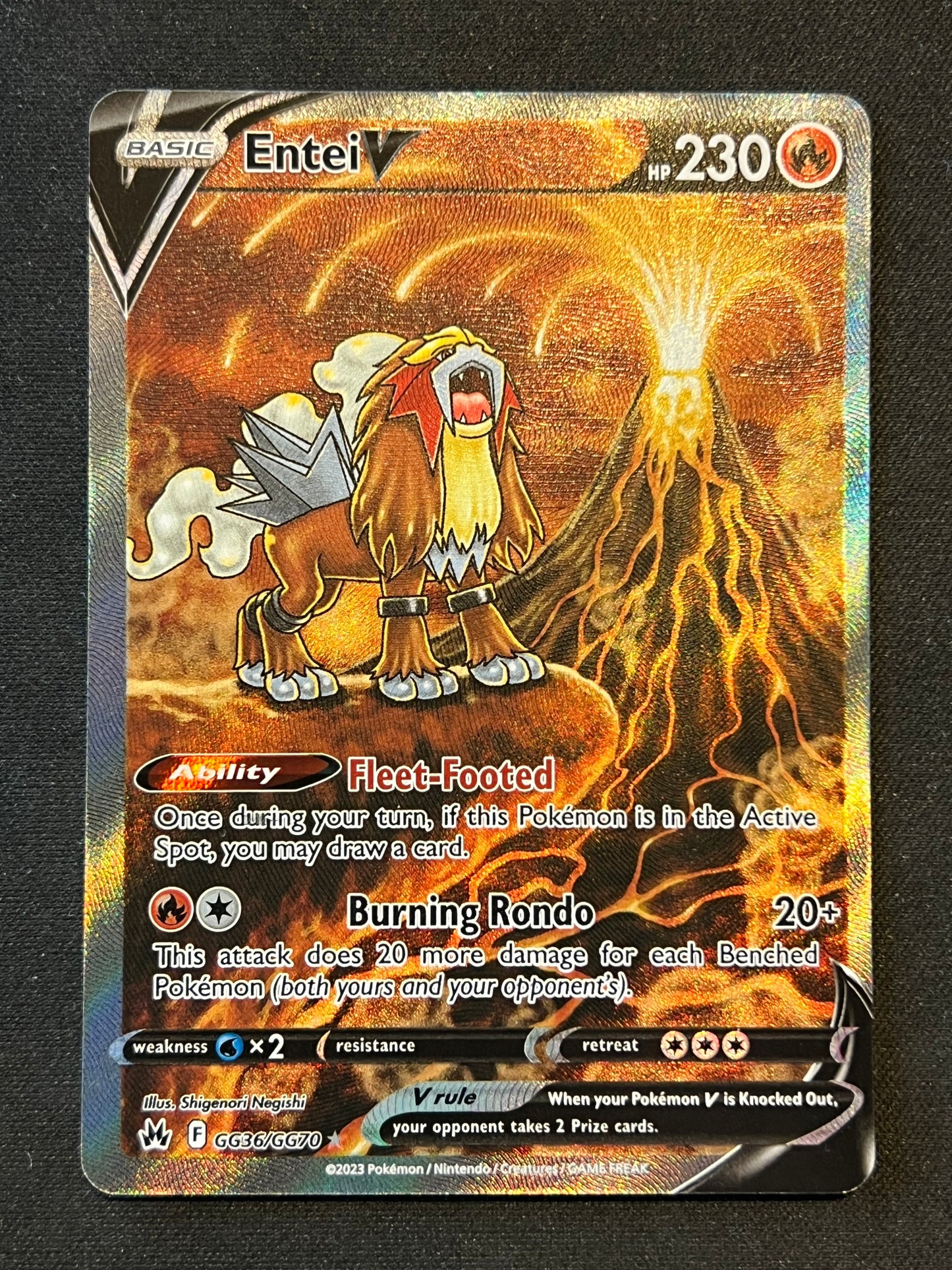 Entei V - SWSH: Crown Zenith: Galarian Gallery (CRZ:GG) Pokemon