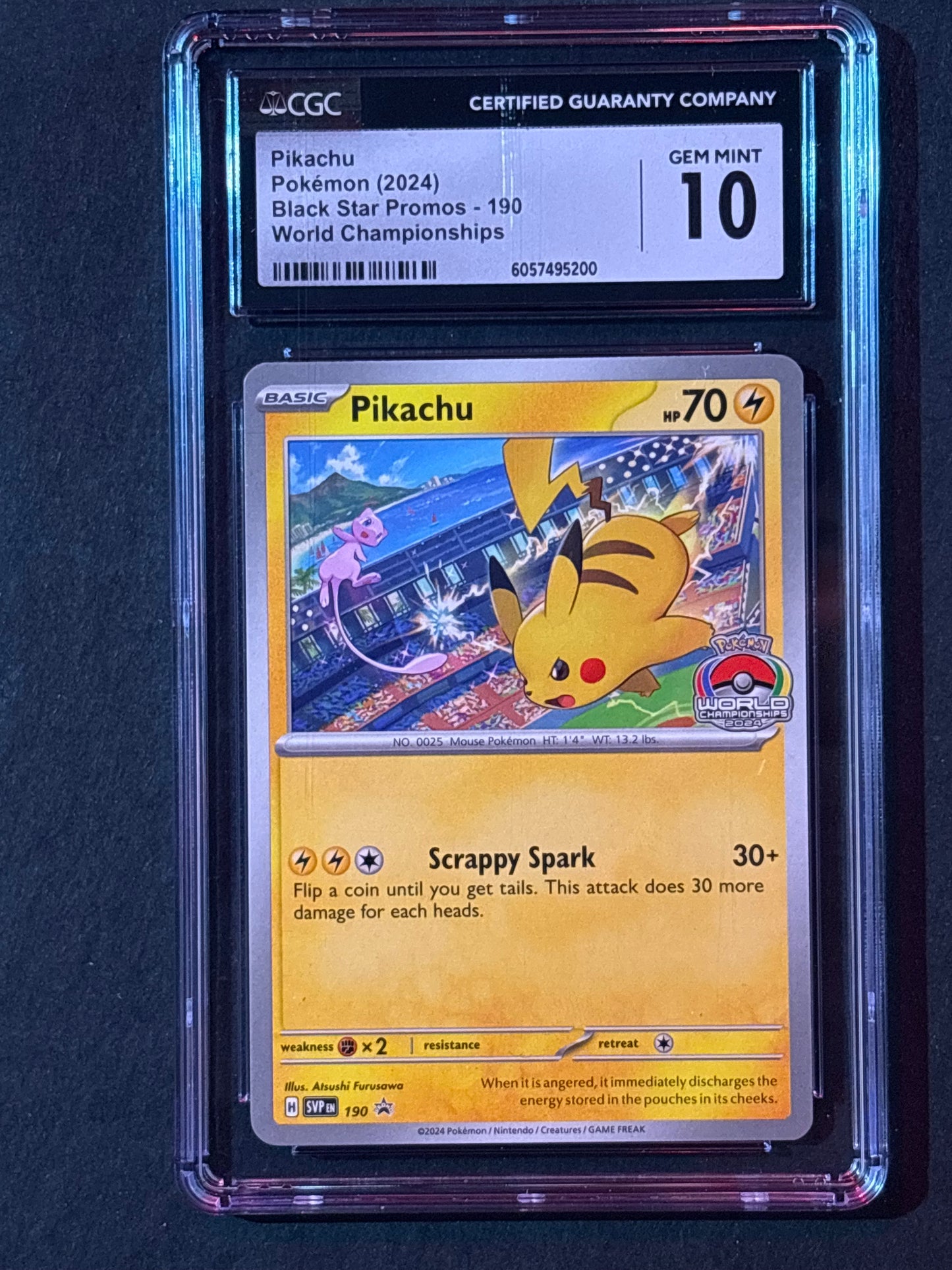 Pikachu - 190 - SV: Scarlet & Violet Promo Cards (SVP) CGC 10