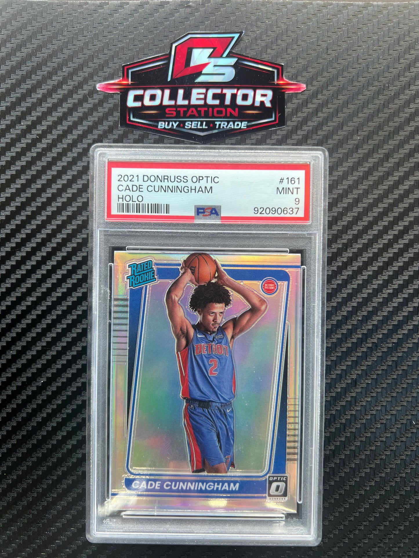 2021-22 Panini Donruss Optic - Rated Rookie Cade Cunningham #161 Holo Prizm (RC)