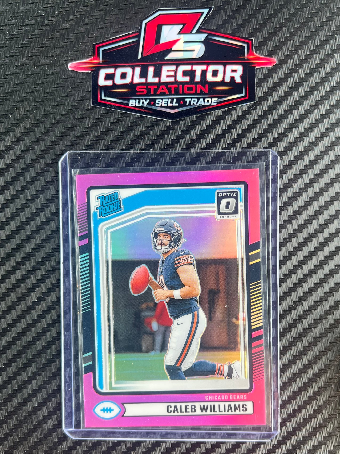 2024 Donruss Optic Preview-Pink Caleb Williams #327RC