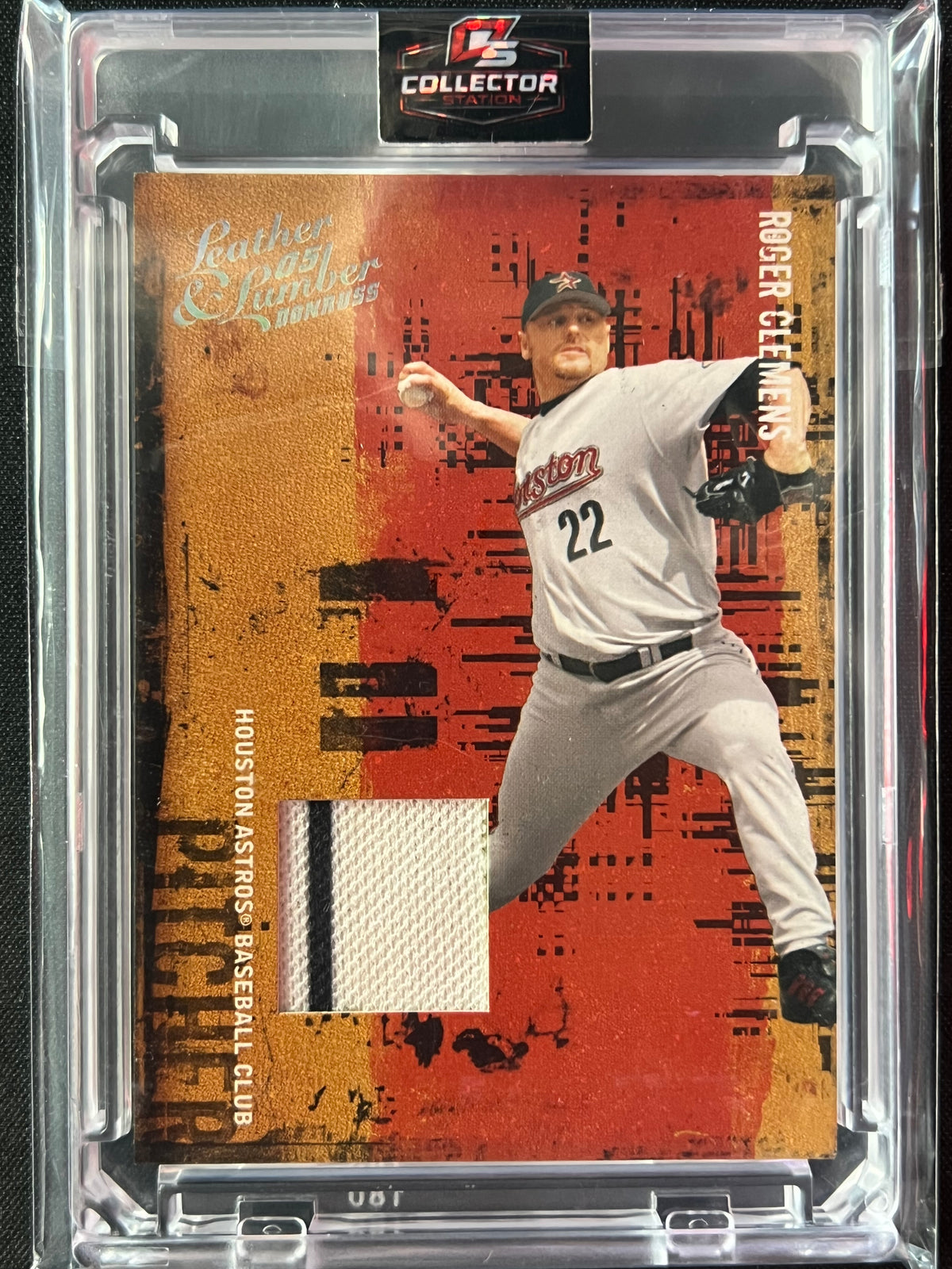 2005 Donruss Leather and Lumber #116 Roger Clemens 076/150 Game Worn Patch - NM-MT