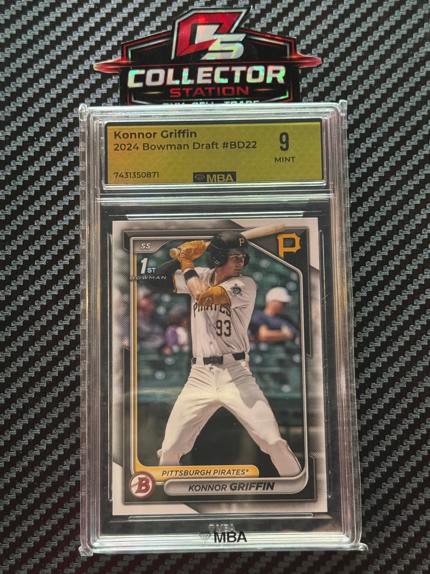 2024 Bowman Draft Konnor Griffin 1st Prospect #BD-22 Pirates MBA 9