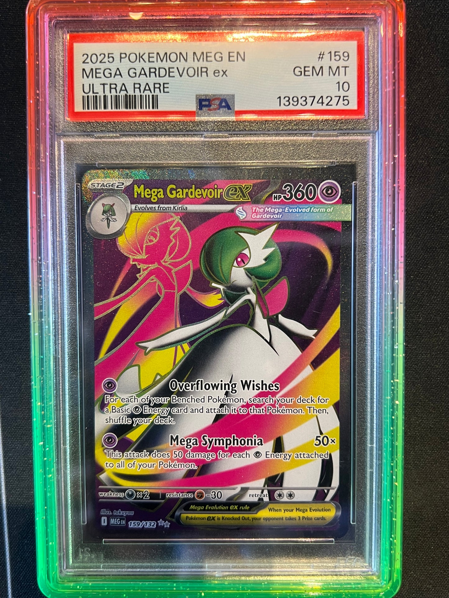 2025 Pokemon Mega Evolution Gardevoir ex Ultra Rare #159/132 PSA 10