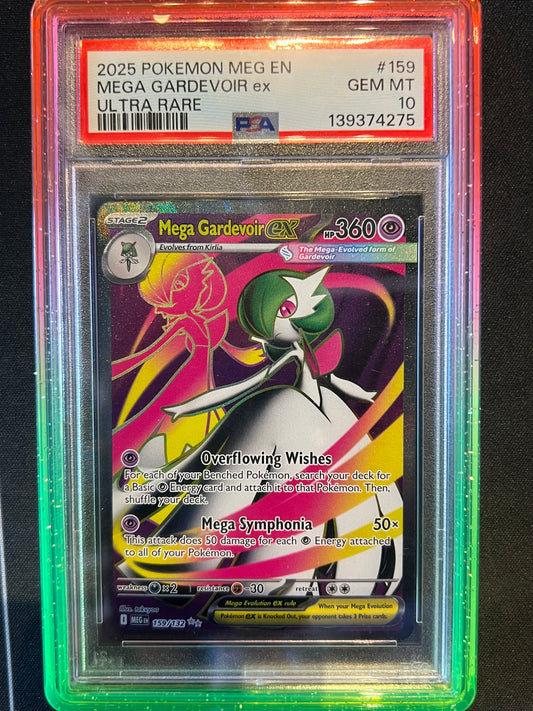 2025 Pokemon Mega Evolution Gardevoir ex Ultra Rare #159/132 PSA 10