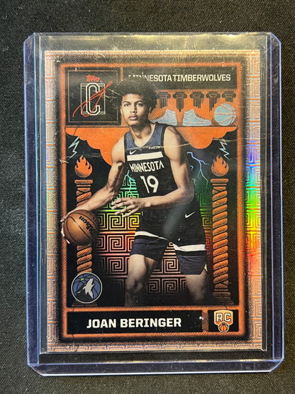 2025-26 Topps Signature Class Joan Beringer Odyssey ODY-13 Timberwolves RC